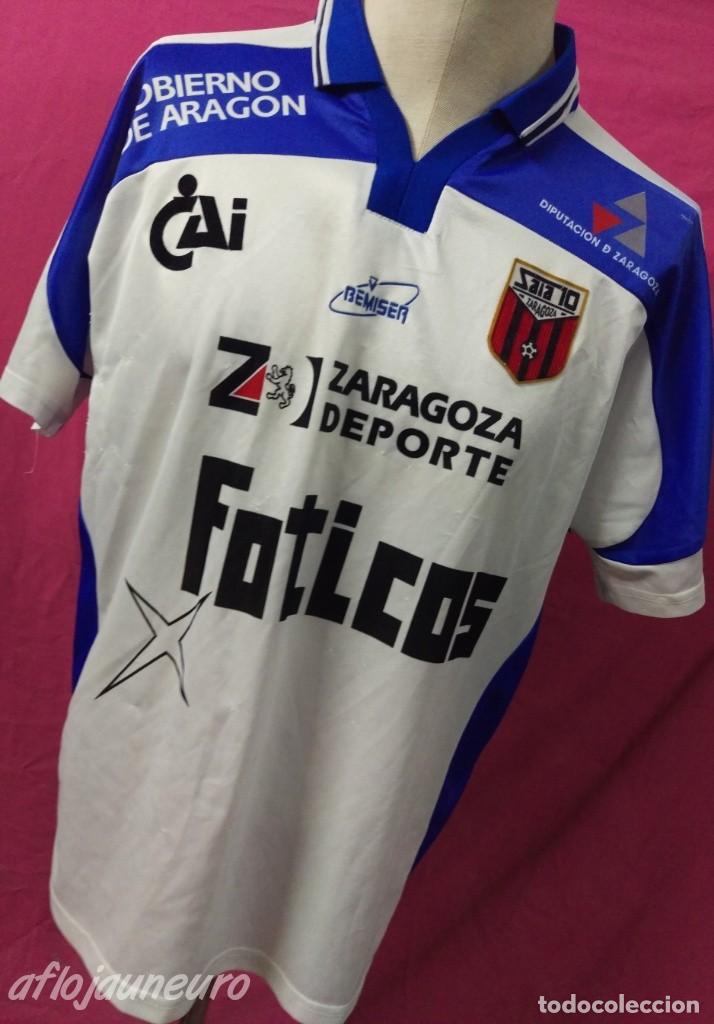 Sports collectibles: CAMISETA FUTBOL ORIGINAL BEMISER SALA 10 ZARAGOZA JUGADOR TITO GARCIA SANJUAN