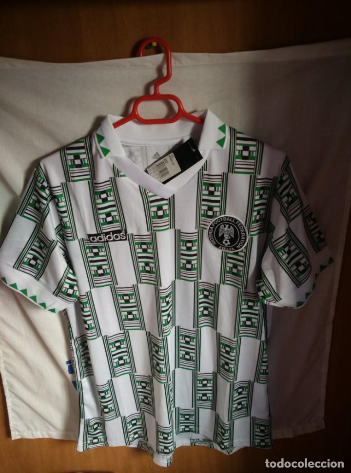 Colecionismo desportivo: Leer anuncio | Nueva a estrenar | Camiseta de Futbol | Talla M | Seleccion de Nigeria - retro