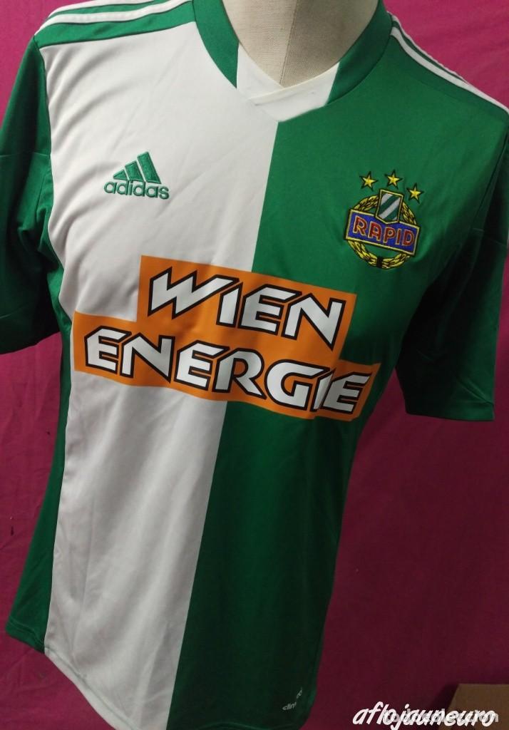 Sports collectibles: Camiseta futbol original ADIDAS del mitico equipo RAPID DE VIENA