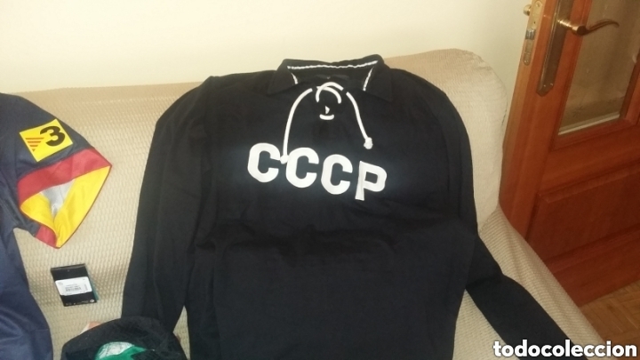 Sports collectibles: Camiseta Urss 1960. Replica portero leev Yashine.