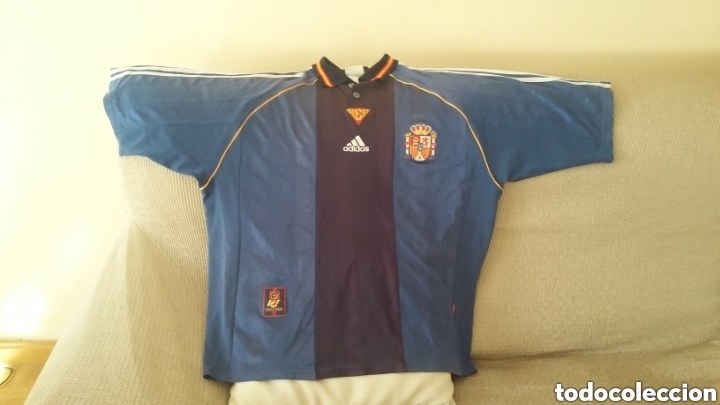 Sports collectibles: Camiseta selecci&oacute;n espa&ntilde;ola 1998. Mundial. Talla L.