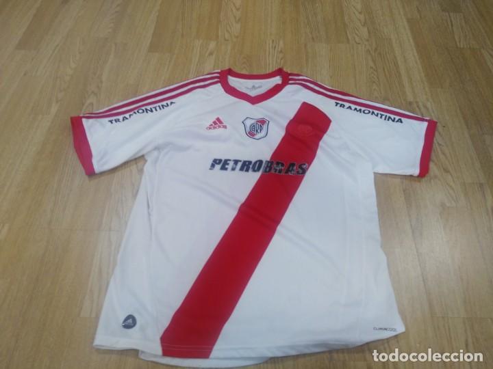 Sports collectibles: antigua camiseta de adidas river plate talla xl