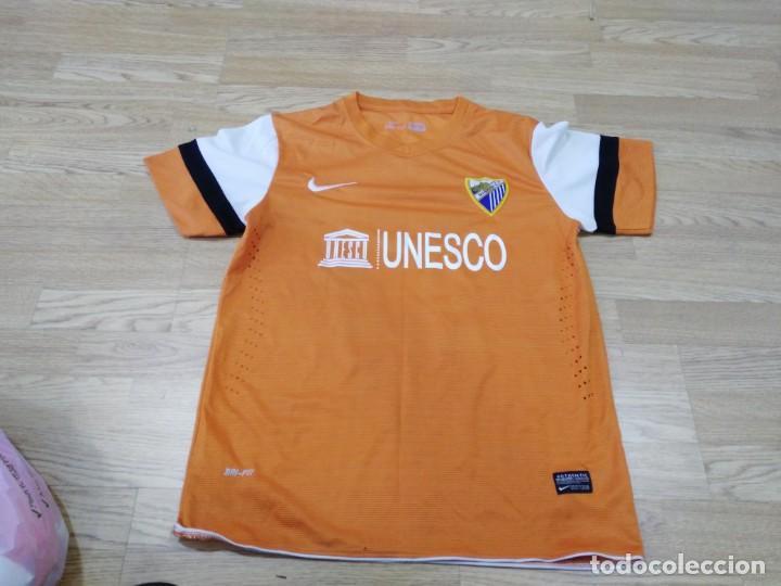 Sports collectibles: ANTIGUA CAMISETA DEL  MALAGA  TALLA M  DEIF