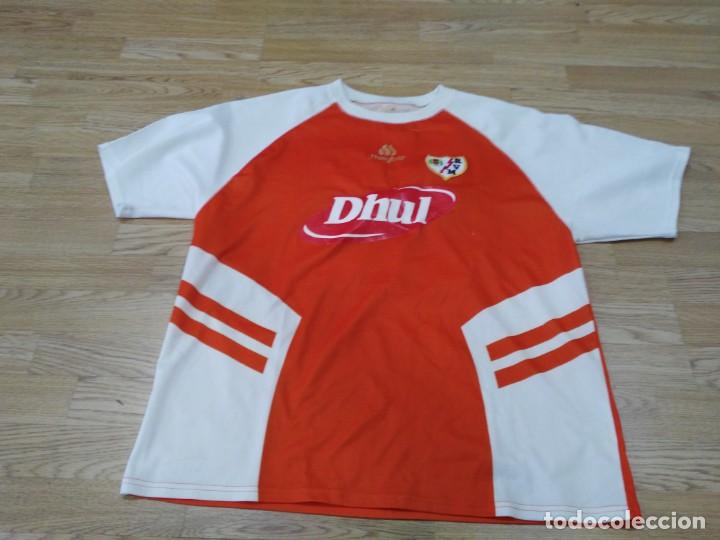Coleccionismo deportivo: ANTIGUA CAMISETA DEL  RAYO VALLECANO JAVI MU&Ntilde;OZ PORTERO MUY RARA