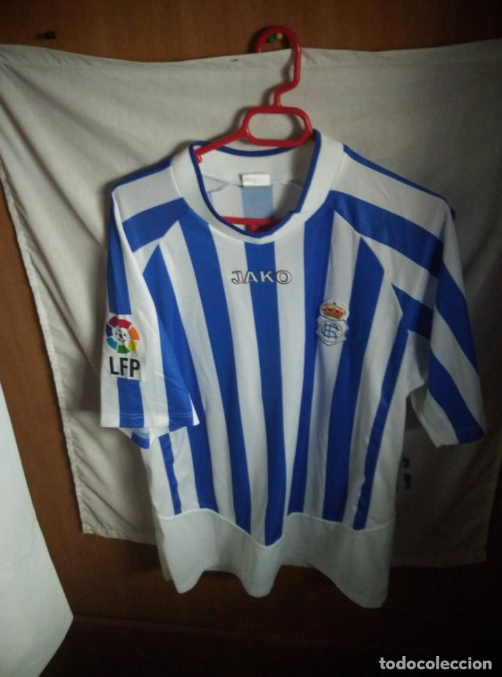 Coleccionismo deportivo: Original | Camiseta de Futbol | Talla L | Recreativo de Huelva #16 JESUS GALVAN - MATCH WORN