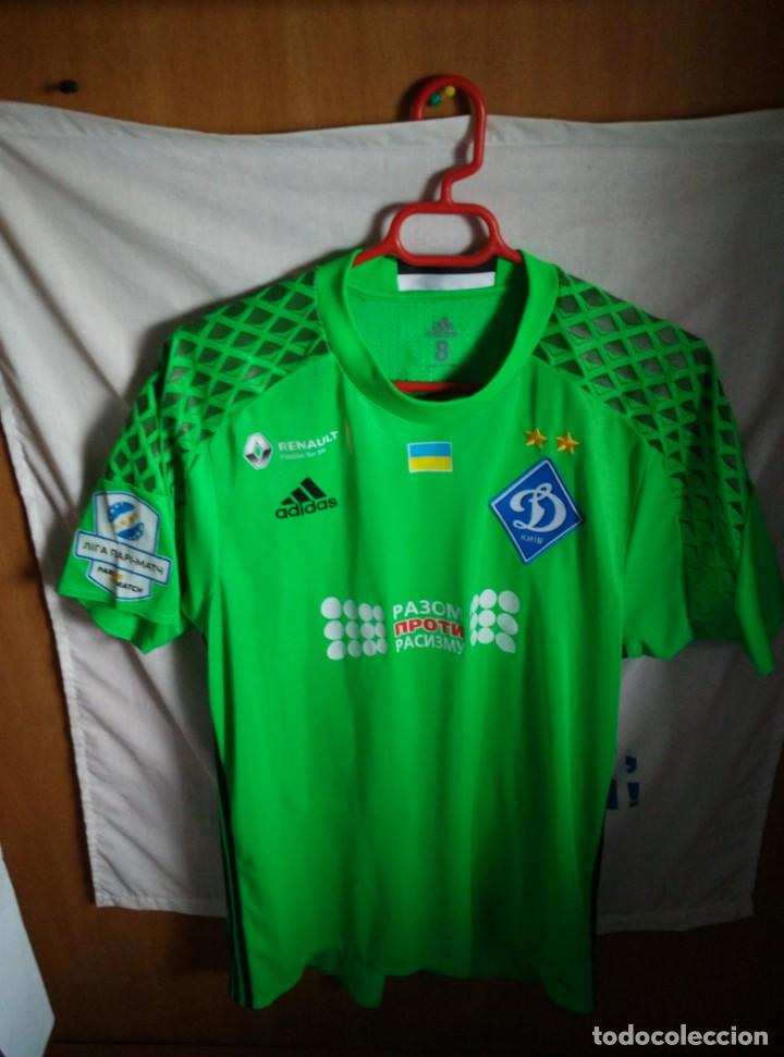 Sports collectibles: Original | Camiseta de Futbol | Talla 8 (L) | Dinamo Kiev - 35 MAKSIM KOVAL - MATCH WORN