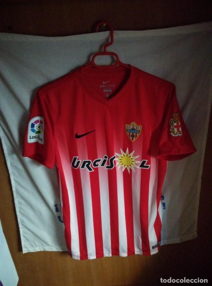 Sports collectibles: Original | Camiseta de Futbol | Talla M | UD Almeria - #4 ALEX QUINTANILLA - MATCH WORN