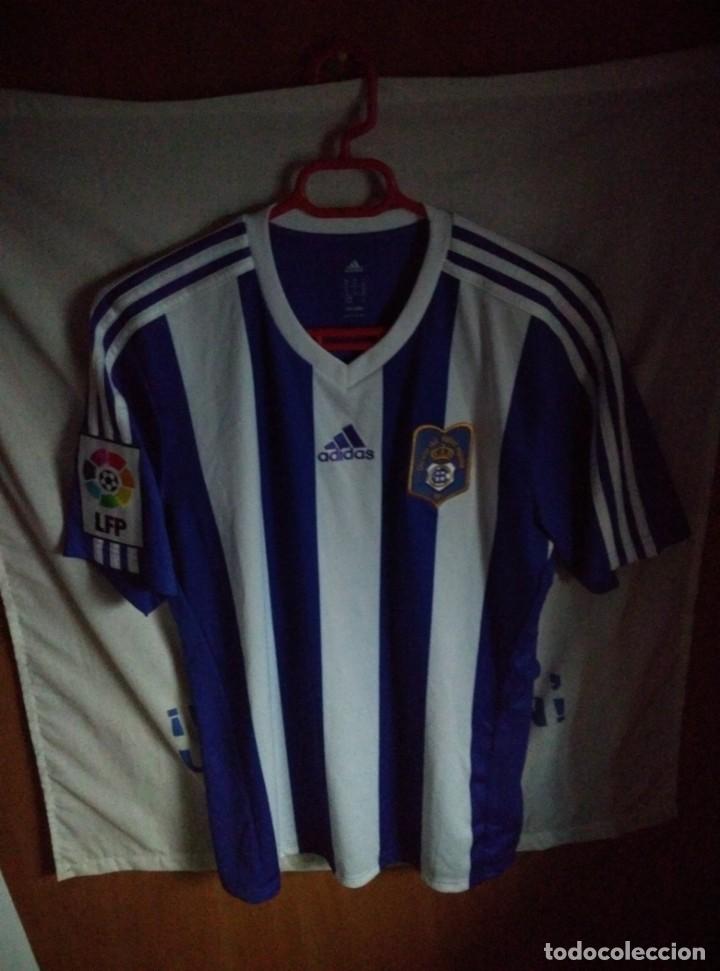 Sports collectibles: Original | Camiseta de Futbol | Talla M | Recreativo de Huelva - #16 DIEGO JIMENEZ - MATCH WORN