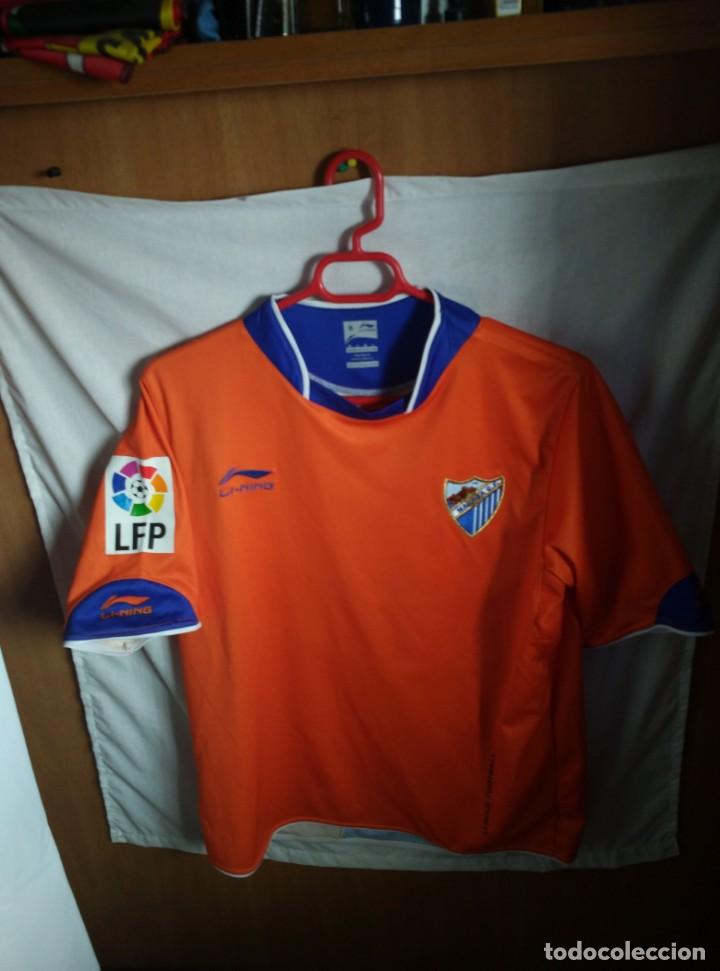 Coleccionismo deportivo: Original | Camiseta de Futbol | Talla M | Malaga CF - 14 HELDER ROSARIO - MATCH WORN