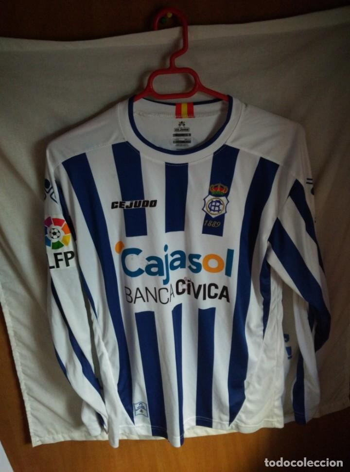 Coleccionismo deportivo: Original | Camiseta de Futbol | Talla S | Recreativo de Huelva - #24 JAIME ASEN - MATCH WORN