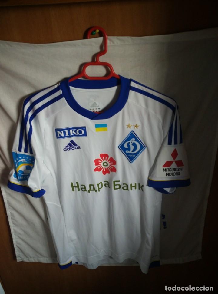 Coleccionismo deportivo: Original | Camiseta de Futbol | Talla S | Dinamo de Kiev - 90 BELHANDA - MATCH WORN