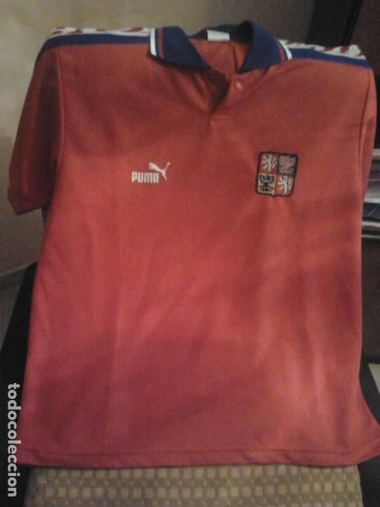 Colecionismo desportivo: CAMISETA ANTIGUA REPUBLICA CHECA: FUTBOL; 2&ordf; EQUPACION EUROCOPA 96