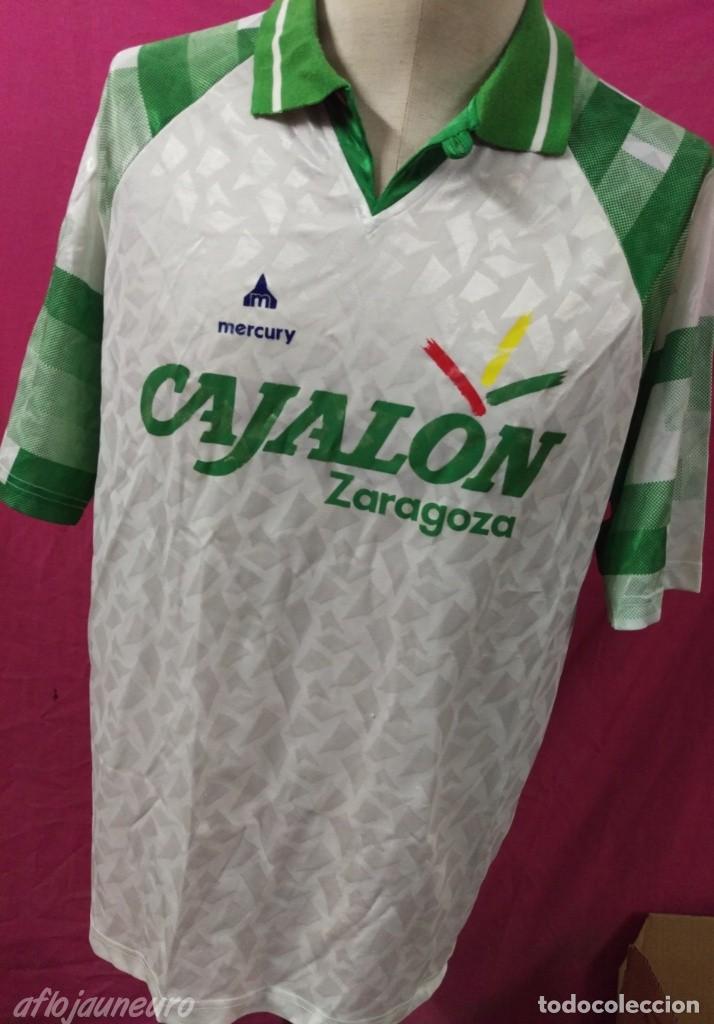 Sports collectibles: camiseta futbol vintage original MERCURY - CAJALON ZARAGOZA
