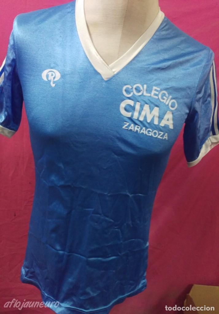 Sports collectibles: camiseta futbol vintage original RESSY COLEGIO CIMA ZARAGOZA