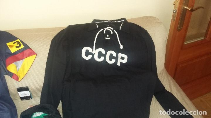 Colecionismo desportivo: CAMISETA FUTBOL ANTIGUA. A&Ntilde;OS 60 URSS - PORTERO YASHINE. REPLICA