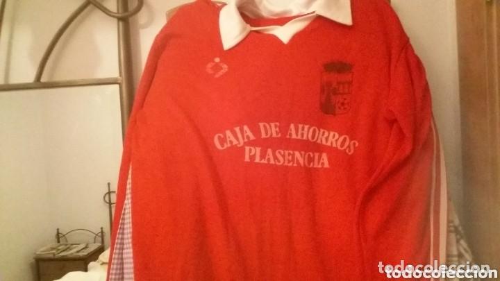 Sports collectibles: Camiseta antigua UP Plasencia. a&ntilde;os 80. F&uacute;tbol