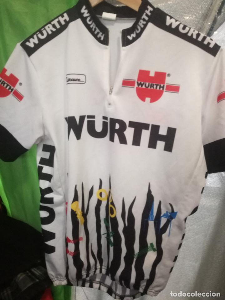 maillot wurth ciclismo ciclista l - Acquista Maglie di Calcio a  todocoleccion - 156951286