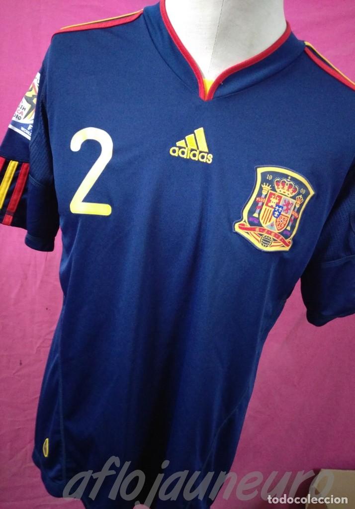 Colecionismo desportivo: camiseta futbol original ADIDAS ESPA&Ntilde;A SELECCION ESPA&Ntilde;OLA JUGADOR SE&Ntilde;OR TALLA L