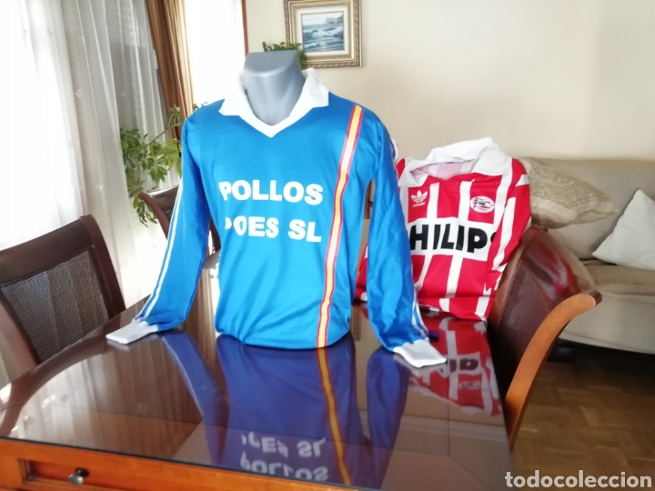 Colecionismo desportivo: Camiseta PSV Holanda a&ntilde;os 88. Talla L.