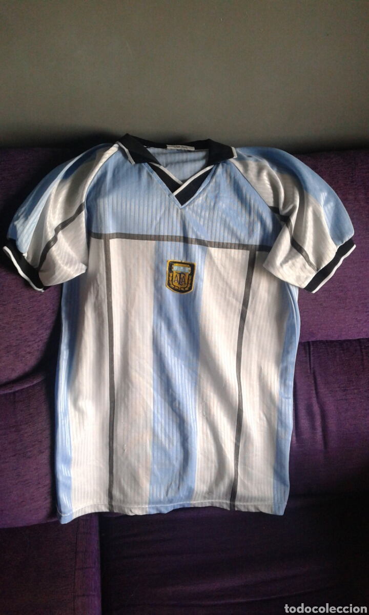 Colecionismo desportivo: Camiseta de la selecci&oacute;n de argentina, talla S.