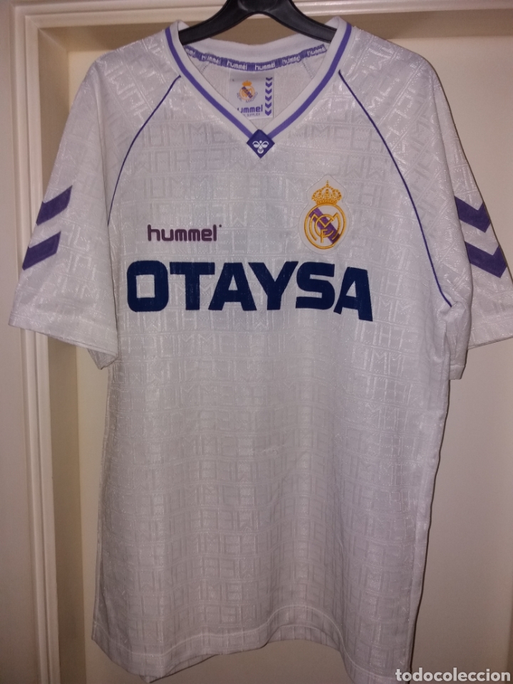 Simuler dårligt Fabel antigua camiseta oficial real madrid - hummel o - Buy Football T-Shirts at  todocoleccion - 163567226