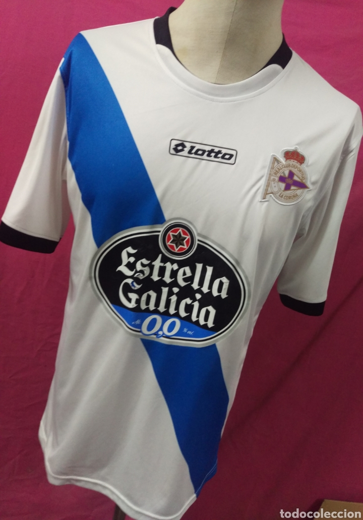 Colecionismo desportivo: Camiseta futbol original LOTTO DEPORTIVO DE LA CORU&Ntilde;A