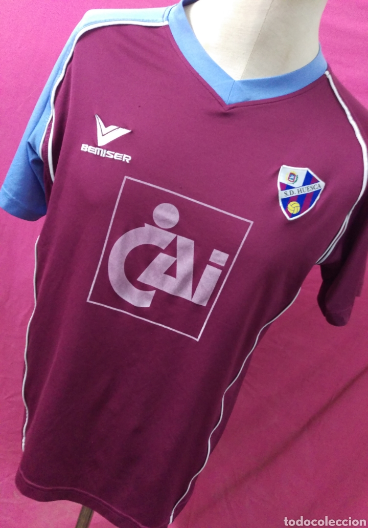 Colecionismo desportivo: Camiseta futbol original BEMISER . S.D. HUESCA - CAI talla L