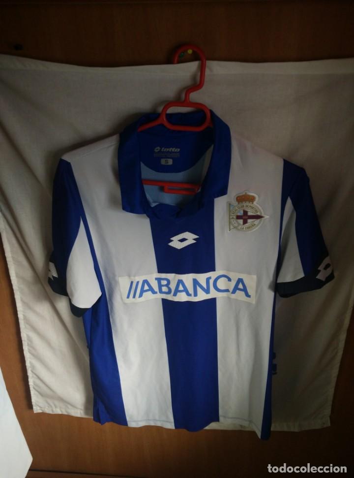 Coleccionismo deportivo: Original | Futbol | Talla S | Camiseta del Deportivo de la Coru&ntilde;a #14 MATCH WORN