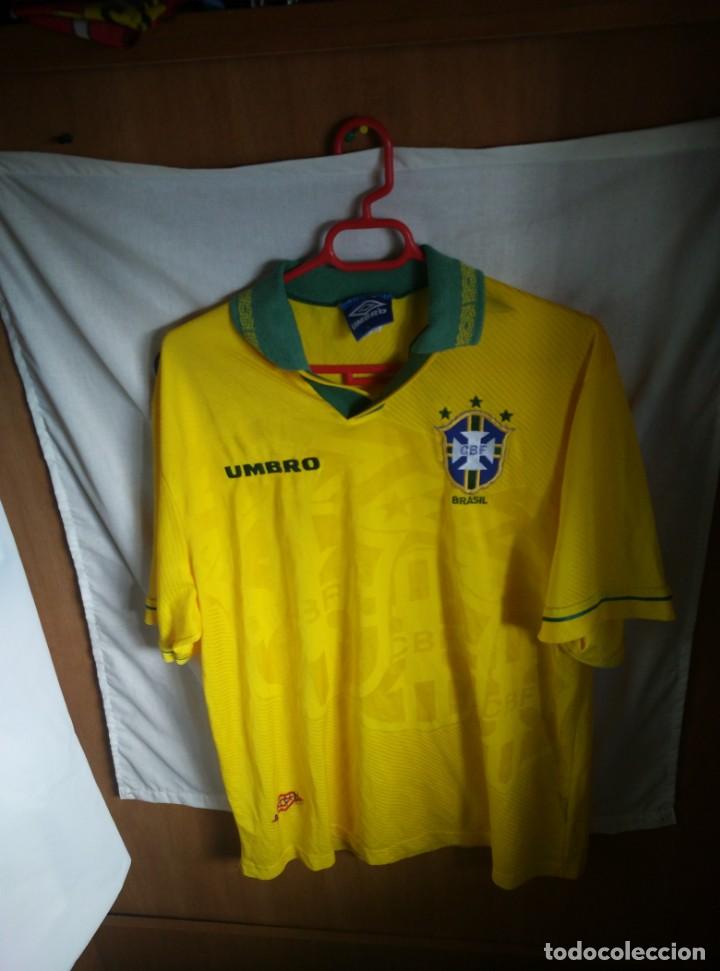 Coleccionismo deportivo: Original | Futbol | Talla XL | Camiseta | Seleccion de Brasil de los a&ntilde;os 90