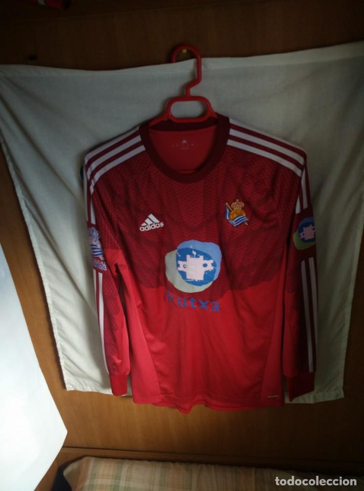 Coleccionismo deportivo: Original | Futbol | Talla 6 - M | Camiseta | Real Sociedad #1 - MATCH WORN