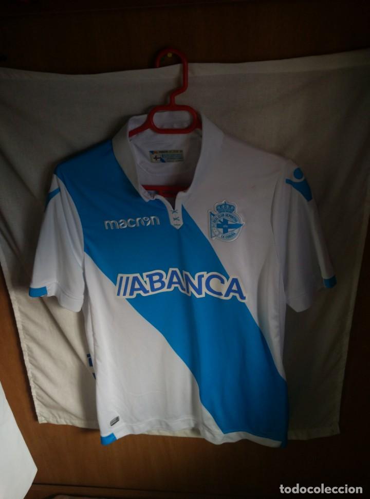 Coleccionismo deportivo: Original | Futbol | Talla M | Camiseta | Deportivo de la Coru&ntilde;a #9 - MATCH WORN
