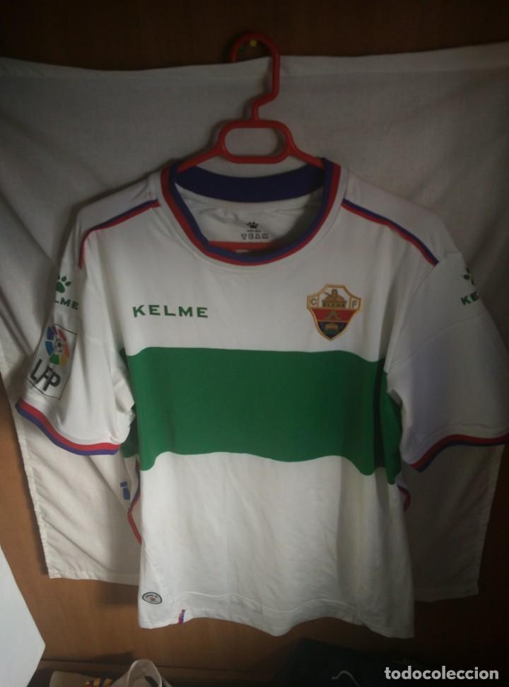 Coleccionismo deportivo: Original | Futbol | Talla L | Camiseta | Elche CF #19 ILIE SANCHEZ - MATCH WORN y dedicada
