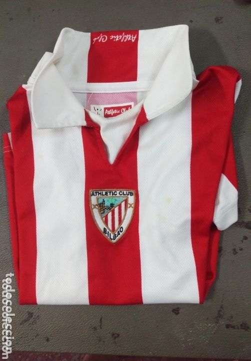 Colecionismo desportivo: Camiseta futbol original AT. BILBAO talla 6 (para ni&ntilde;o)