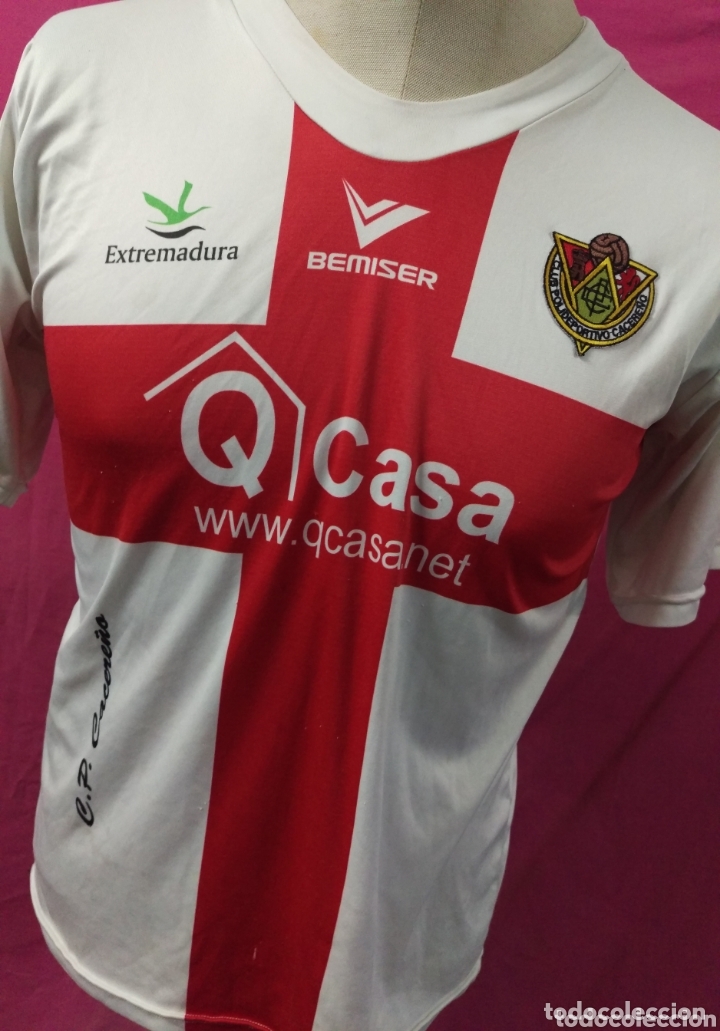 Coleccionismo deportivo: Camiseta futbol original BEMISER C.P. CACERE&Ntilde;O