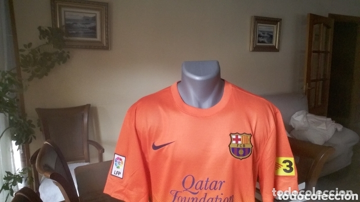 Coleccionismo deportivo: Camiseta FC Barcelona. Talla XL. Parche y logo.