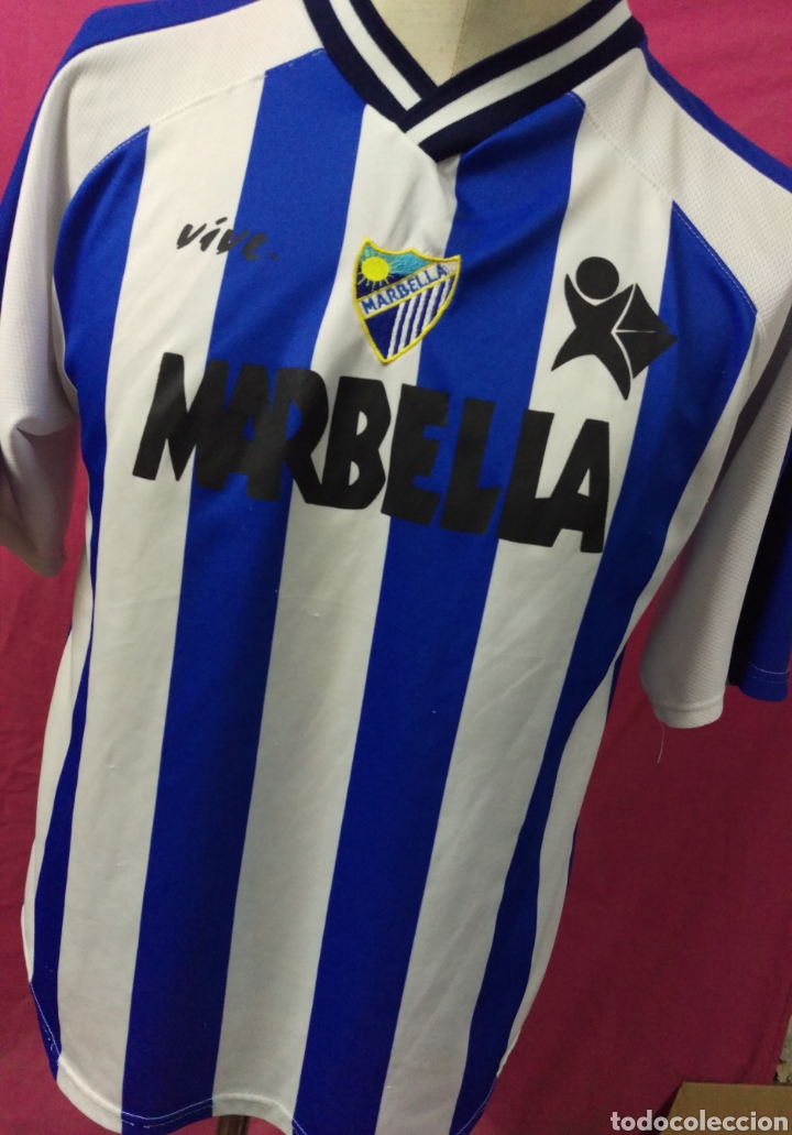 Coleccionismo deportivo: Camiseta futbol Marbella - original VIVE - MARBELLA partido jugado dorsal 12 talla L