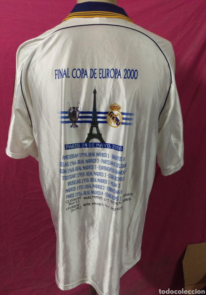 Coleccionismo deportivo: Camiseta futbol original ADIDAS - TEKA . REAL MADRID FINAL COPA EUROPA 2000. talla L
