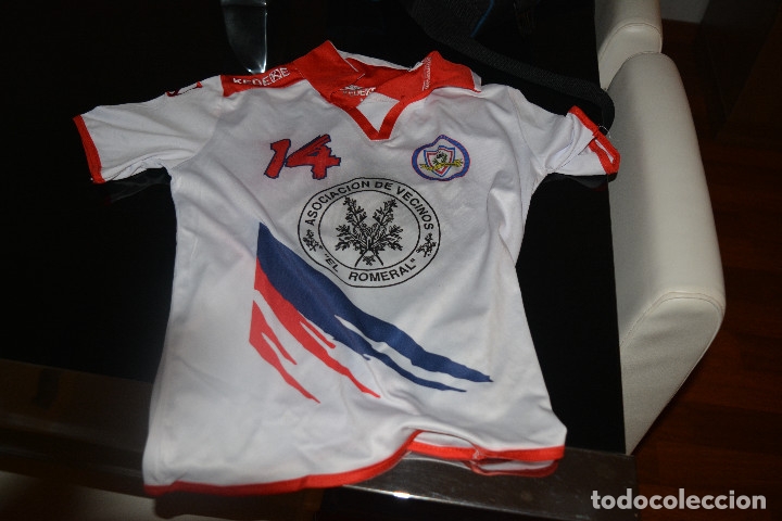 Coleccionismo deportivo: CAMISETA DE FUTBOL DEL CD EL ROMERAL (MALAGA).TALLA 8 (NI&Ntilde;O)
