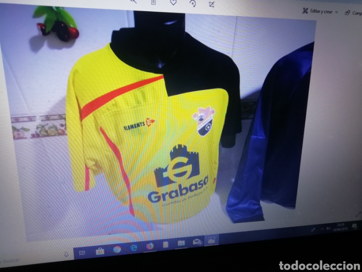 Coleccionismo deportivo: Camiseta Grabasa burguillos. 2 equipacion. Rara y hca.