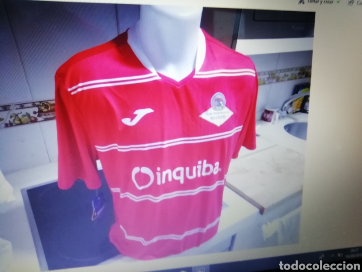 Coleccionismo deportivo: Camiseta f&uacute;tbol guare&ntilde;a. Talla L. Marca joma.
