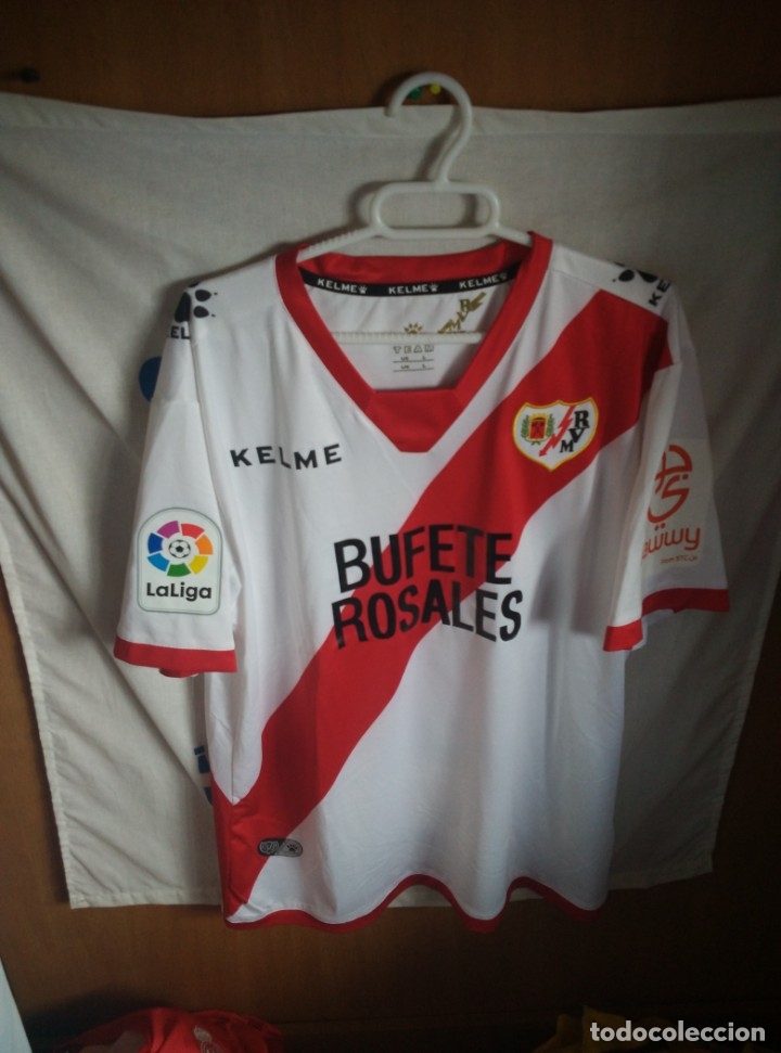 Coleccionismo deportivo: Original | Futbol | Talla L | Camiseta | Rayo Vallecano - 21 Manucho G. - match worn