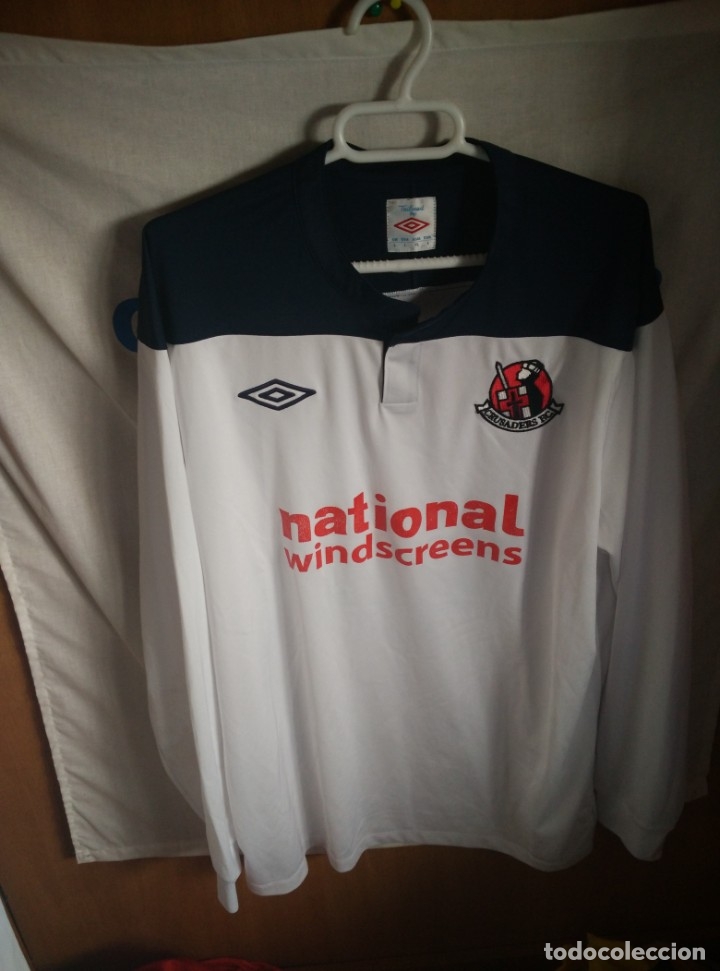 Coleccionismo deportivo: Original | Futbol | Talla L | Camiseta | Crusaders FC - 5 - match worn