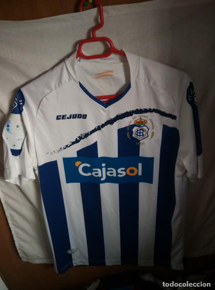 Coleccionismo deportivo: Original | Futbol | Talla L | Camiseta | Recreativo de Huelva - Dorsal 21 - match worn