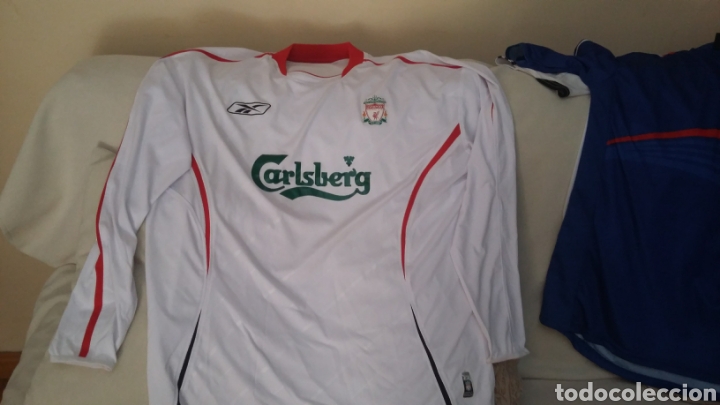 Coleccionismo deportivo: Camiseta Liverpool 2006 segunda equipacion. Talla XL