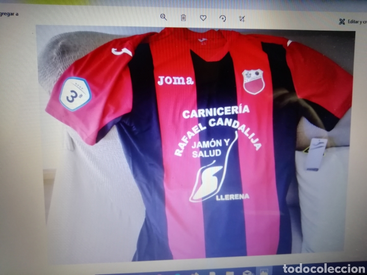 Coleccionismo deportivo: Camiseta AD Llerenense 2018. Talla L. Con parche.