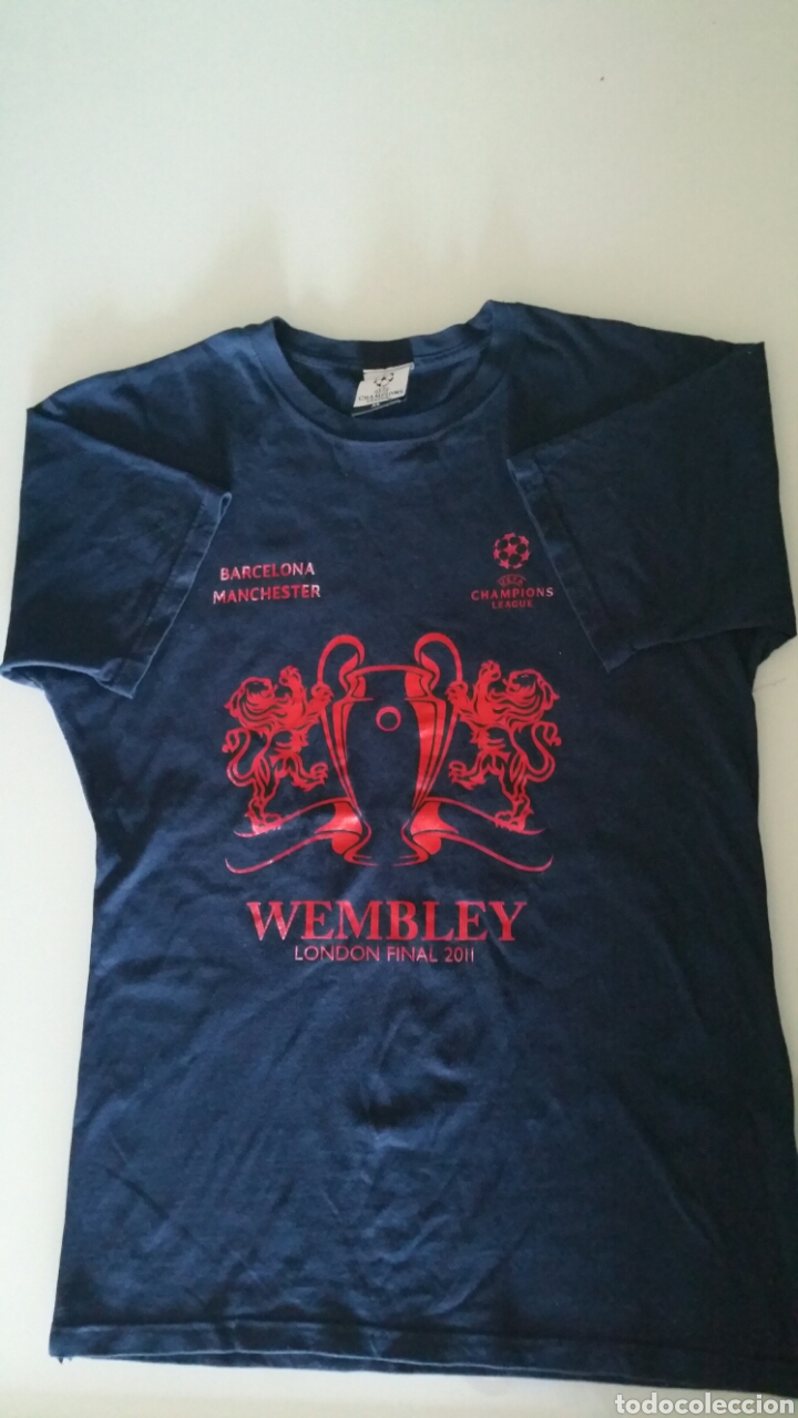 Collezionismo sportivo: Camiseta, WEMBLEY London Final 2011, champions league. BARCELONA-MANCHESTER.