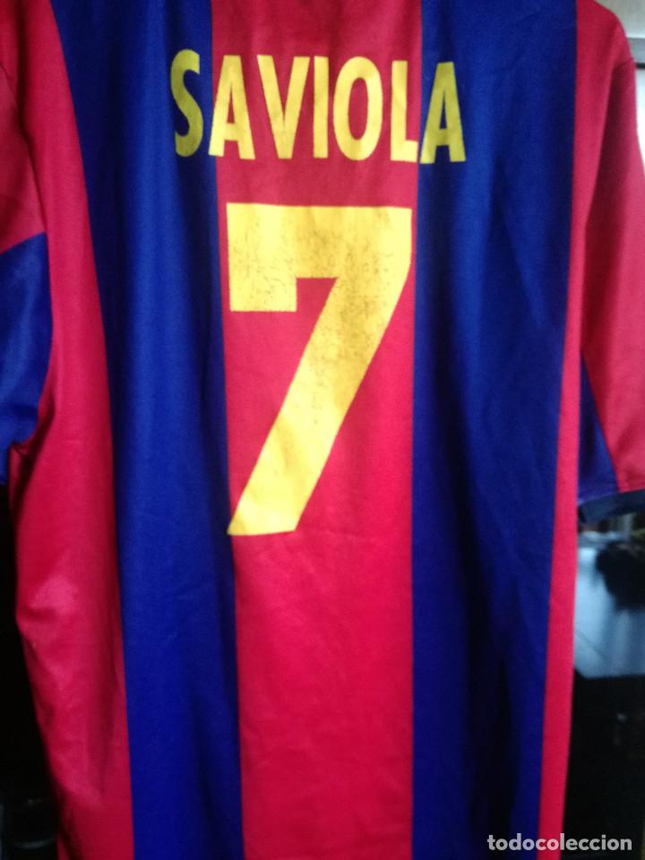 Maillot Vintage FC Barcelona - Javier Saviola - Numéro 7 - Taille XL - Occasion