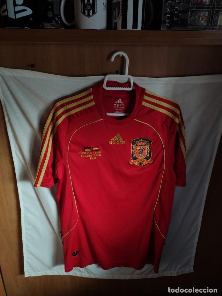 Collezionismo sportivo: ORIGINAL | FUTBOL | TALLA S | CAMISETA | Seleccion de Espa&ntilde;a - Euro 2008 con firmas e inscription