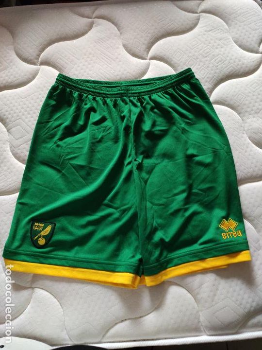 Coleccionismo deportivo: Original | Camiseta de Futbol | Talla L | Pantalon del Norwich City - player issue