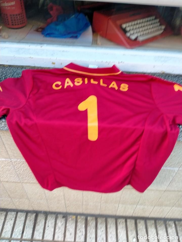 Collezionismo sportivo: CAMISETA DE FUTBOL CASILLAS 1 SELECCI&Oacute;N ESPA&Ntilde;OLA MARC&Aacute; REEBOK